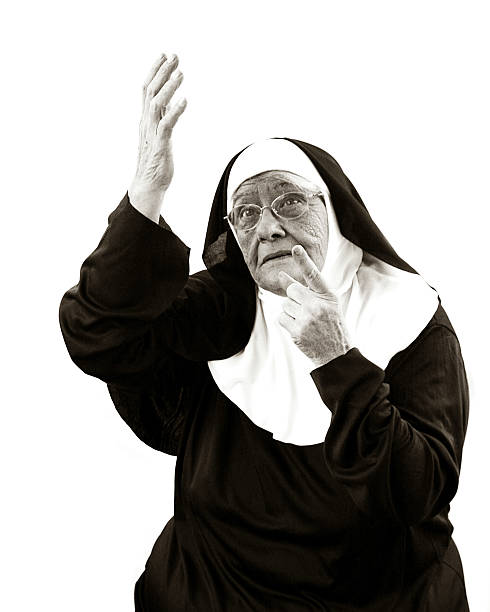 istock Nun Series : the man upstairs 157179663