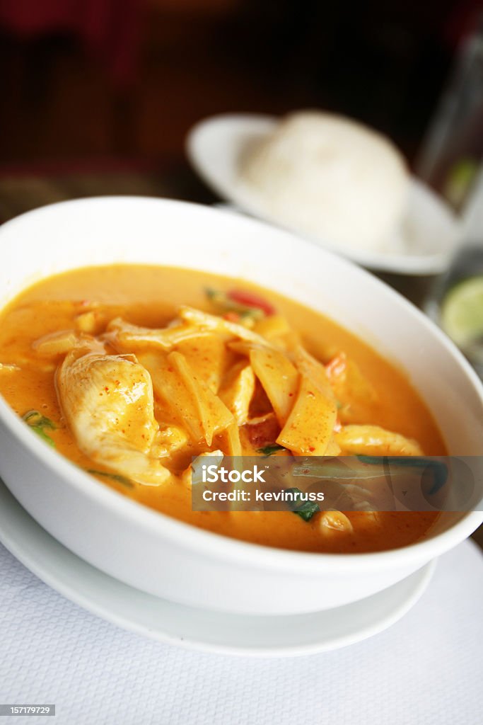 Tigela de Sopa Tailandesa em Retrato - Royalty-free Amarelo Foto de stock