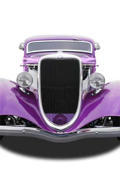 istock Auto Car - 1934 Ford Hot Rod Front Purple 157179825