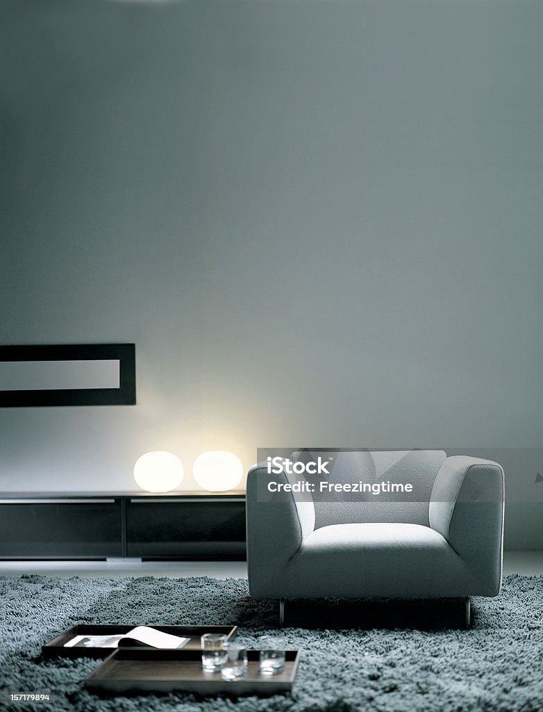 Moderna sala de estar interiores / - Royalty-free Dispersa Foto de stock