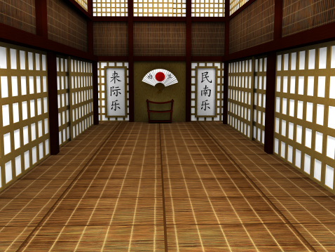 This was a labor of love, many many hours spent on this dojo. Wooden frames and paper like walls populate this karate dojo. Use it for any cool designs.