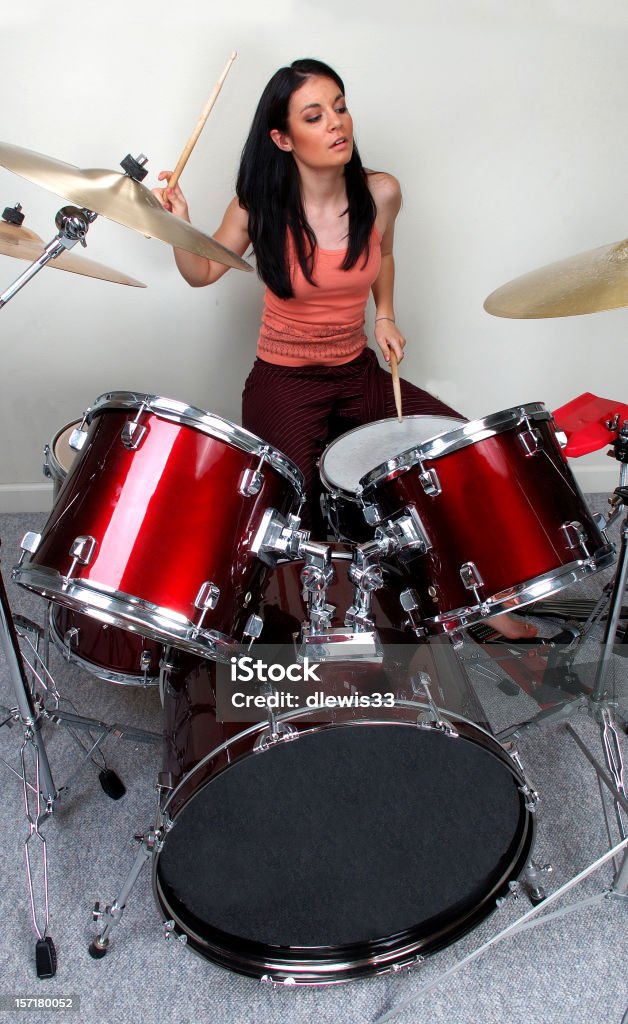 Ela tem o Beat - Royalty-free Bateria - Instrumento de Percussão Foto de stock