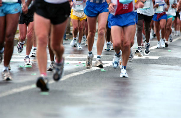 istock Group of runners on the Road 157180065