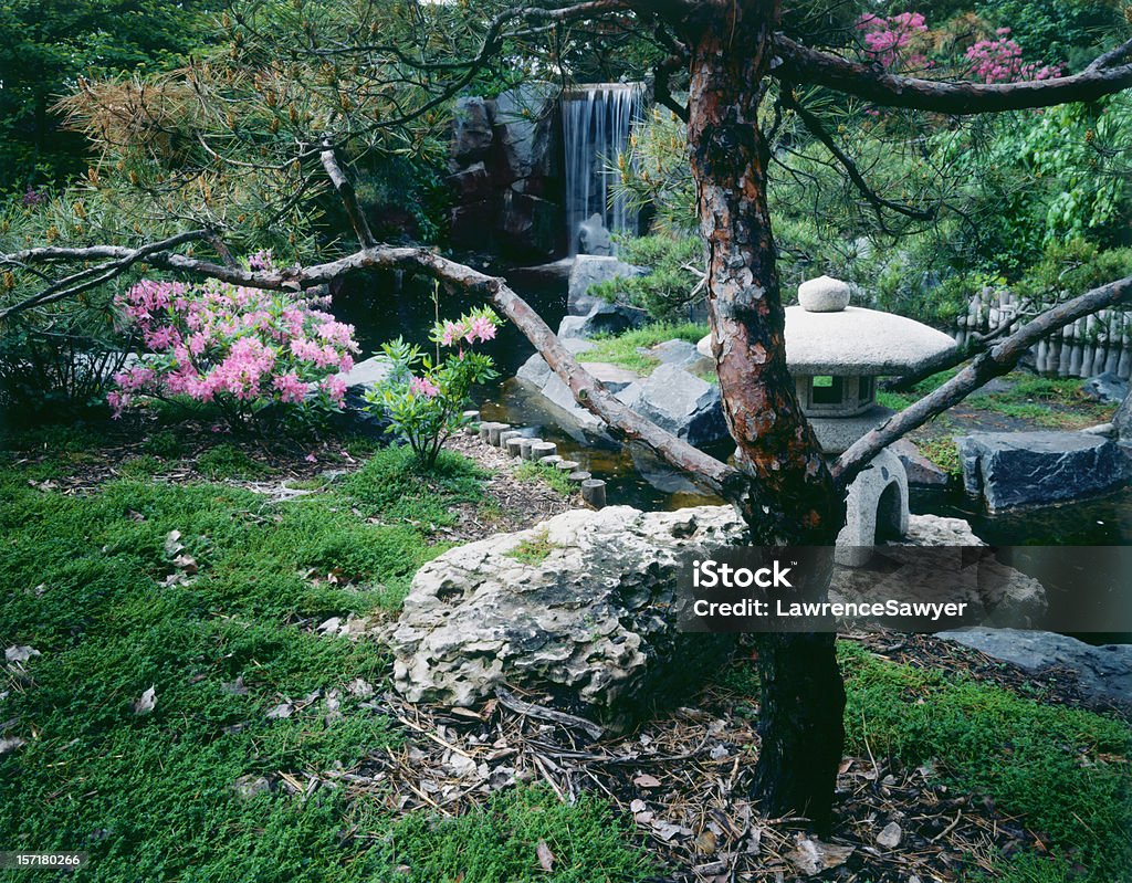 Giardino giapponese, U di MN paesaggio Arboretum - Foto stock royalty-free di Giardino d'acqua