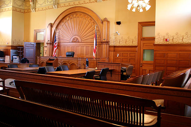 American Courtroom 3 stock photo