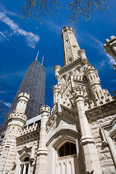 istock Chicago Watertower and Hancock Building 157180397