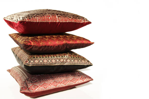 Khit pillows are made from fabrics that are used called Pha Khit. It is a woven fabric native to the Northeastern region of Thailand that has been associated with and culturally linked to the people of Isan since ancient times.