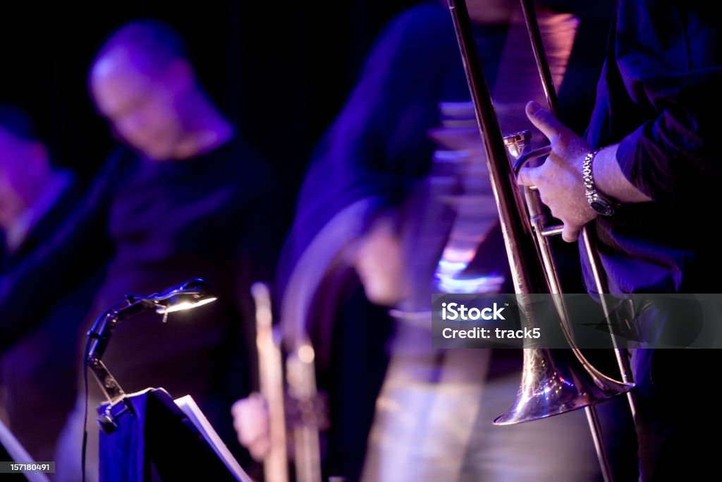 Jazz blues musicians live in performance on stage  Jazz Music Stock Photo