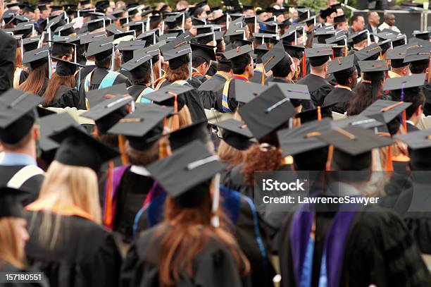 Graduating Class Stock Photo - Download Image Now - University, Graduation, Mortarboard