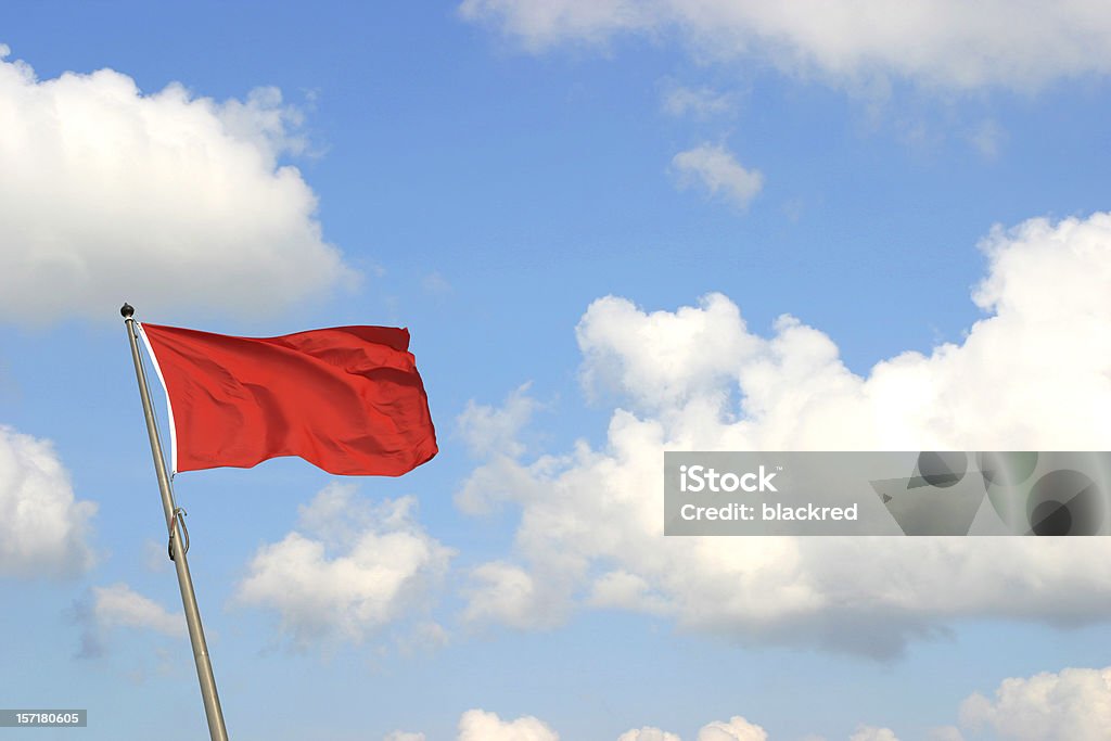 Red Flagge - Lizenzfrei Rot Stock-Foto