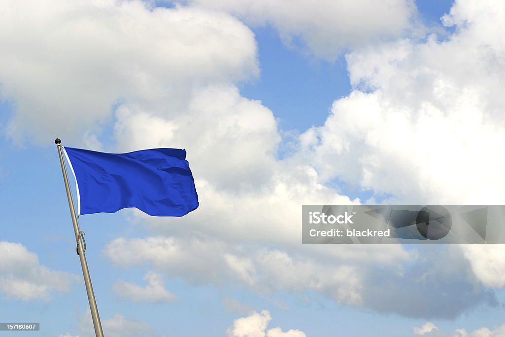 Bandeira Azul - Foto de stock de Bandeira royalty-free