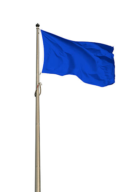 Blue Flag stock photo