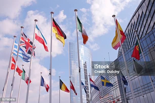 Europäische Union Flaggen Stockfoto und mehr Bilder von Europäische Union - Europäische Union, Europaflagge, Europa - Kontinent