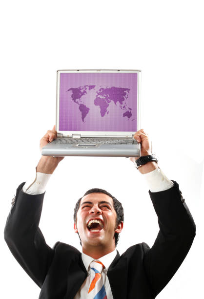 istock Businessman Holding a Laptop 157180971