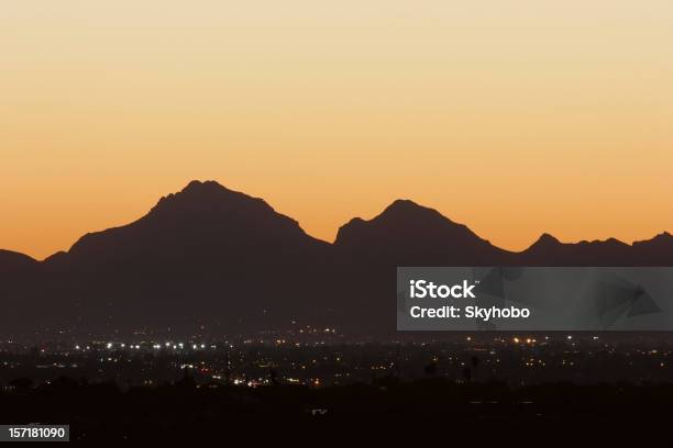 Sonnenuntergang In Tucson Stockfoto und mehr Bilder von Arizona - Arizona, Dunkel, Wüste