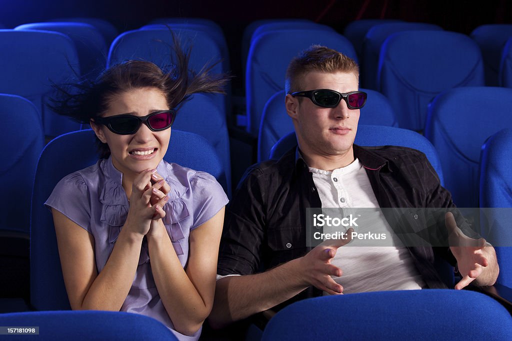 Paar im Kino - Lizenzfrei Kino Stock-Foto