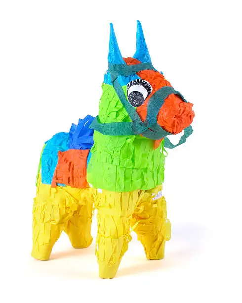 A donkey piñata.