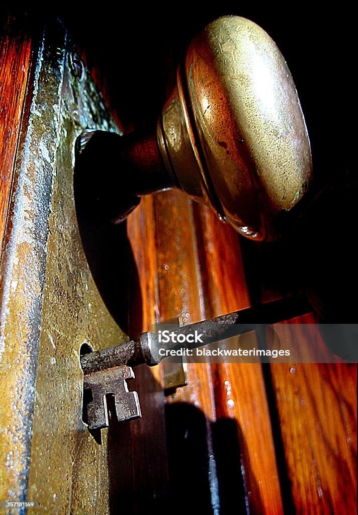 Mistero porta n. 2 - Foto stock royalty-free di Maniglia della porta