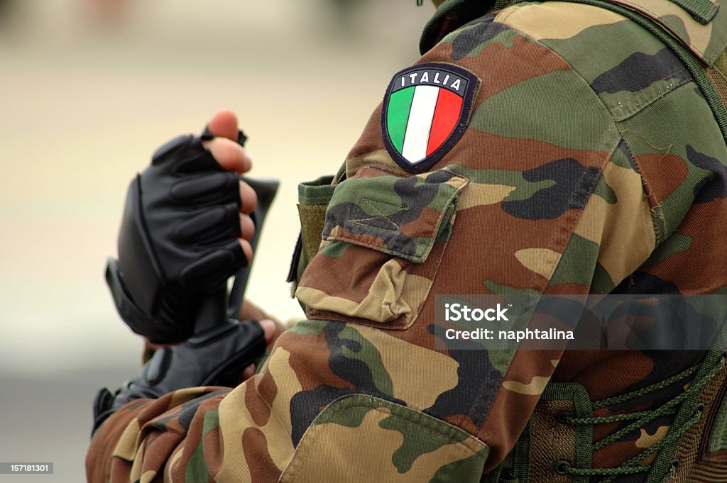 Soldado armados-detalhe 2 - Royalty-free Exército Italiano Foto de stock