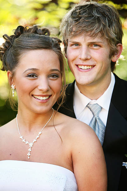 istock Happy Young Couple Going to Prom 157181329