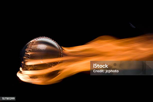 Flaming Baseball Stock Photo - Download Image Now - Home Run, Baseball - Ball, Baseball - Sport
