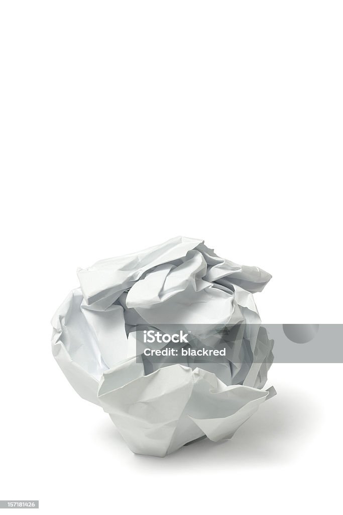 Crumbled Paper  Crumpled Paper Stock Photo