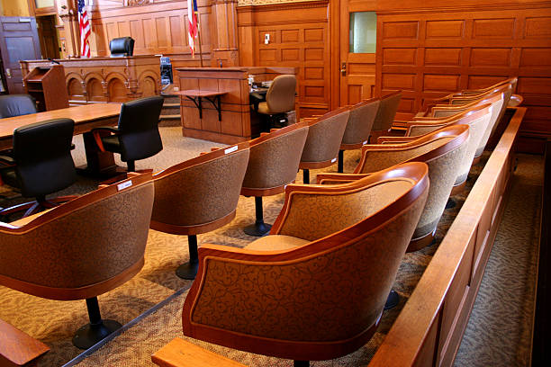 American Courtroom stock photo