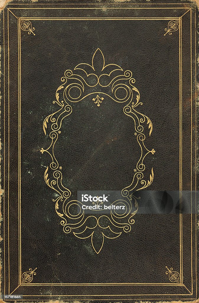ornate Cubierta de libro viejo - Foto de stock de Cubierta de libro libre de derechos