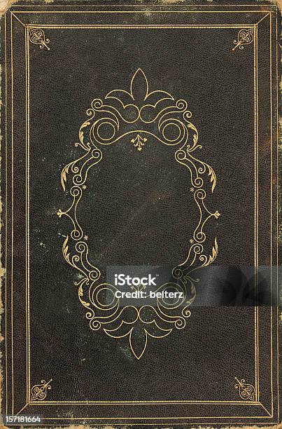 Ornate Cubierta De Libro Viejo Foto de stock y más banco de imágenes de Cubierta de libro - Cubierta de libro, Estilo victoriano, Libro