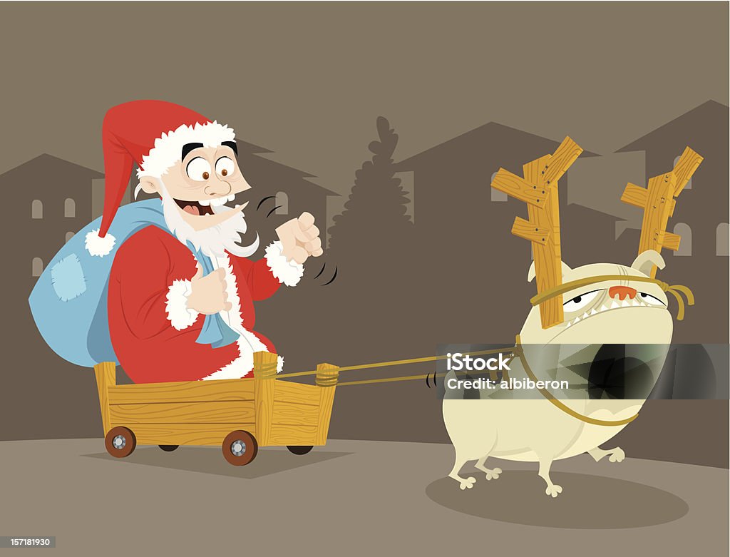 Poor Santa Poor Suburb Santa Stock Illustration - Download Image Now - Animal ...