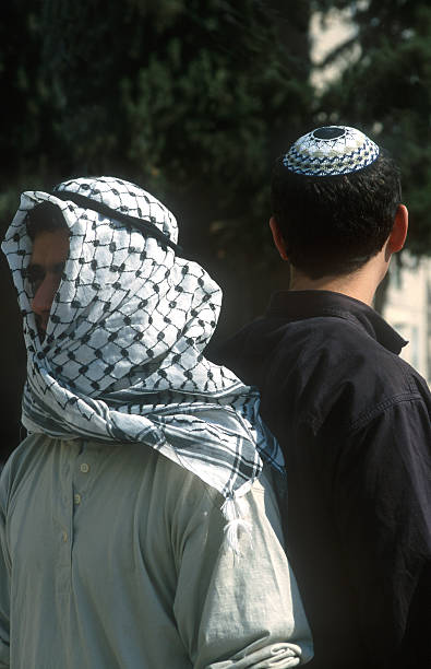 Palestino-israelí, por ejemplo, Jew arab - foto de stock