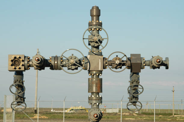 New wellhead stock photo