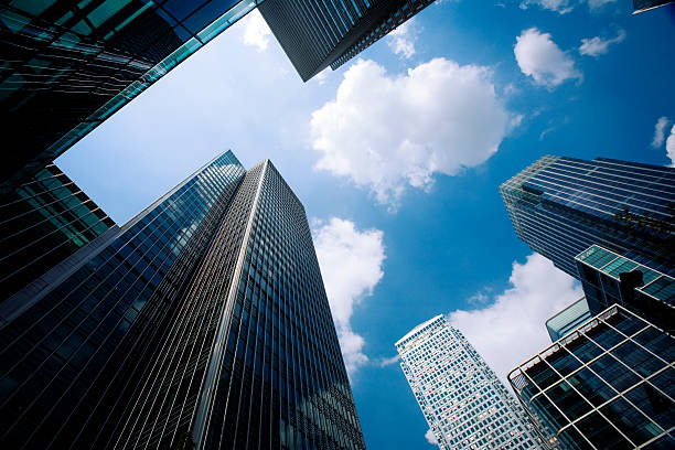 istock Contemporary business architecture, Docklands, London 157182400