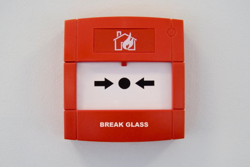 Fire alarm button