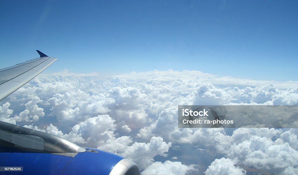 Acima das nuvens, - Royalty-free Avião Foto de stock