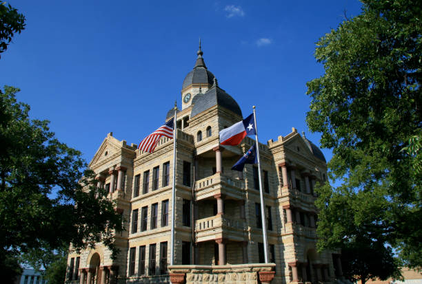 istock Old Denton County Courthouse on the downtown square 157184995