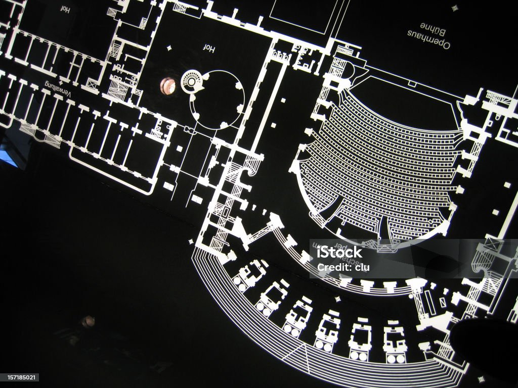 plan de teatro - Foto de stock de Blanco y negro libre de derechos