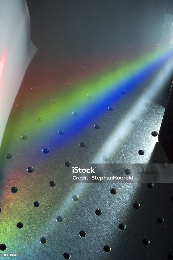 Branco luz laser espectro Experiência científica - Royalty-free Ciência Foto de stock