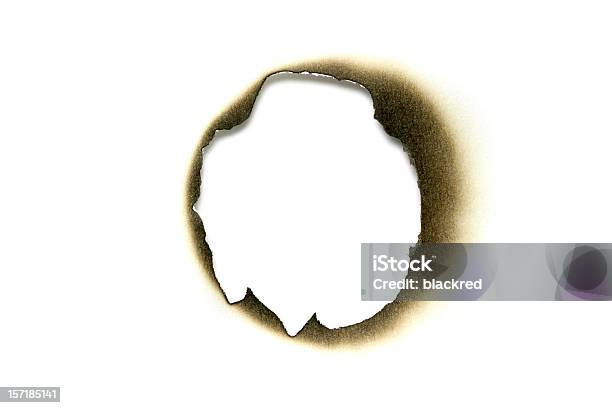 Gun Shot Stock Photo - Download Image Now - Burnt, Paper, Bullet Hole