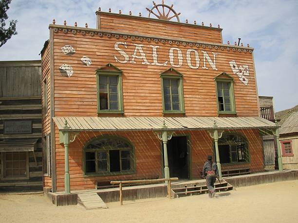 saloon.: far west série : . - saloon photos et images de collection