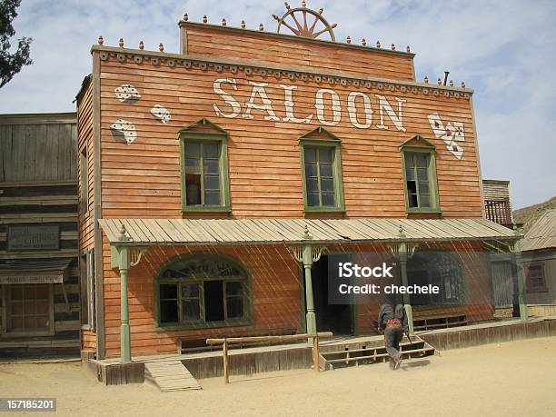 Saloon Far West Series Stock Photo - Download Image Now - Saloon, Wild West, Town