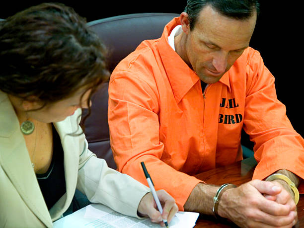 istock Legal System, Lawyer and Defandent. 157185257