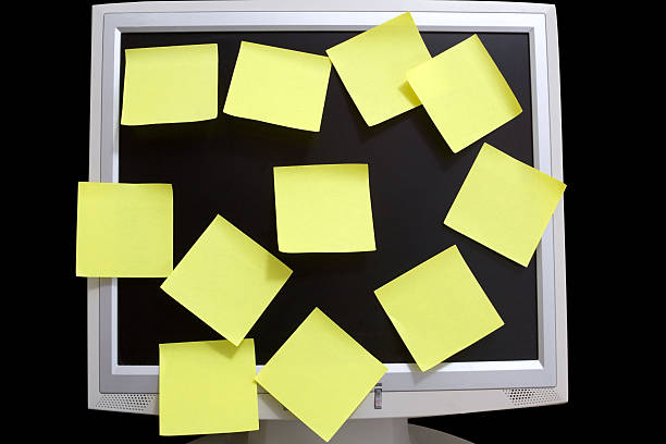 Postit Note On Computer Screen 3,400+ Monitor With Post It Notes Stock Photos, Pictures & Royalty-Free ...