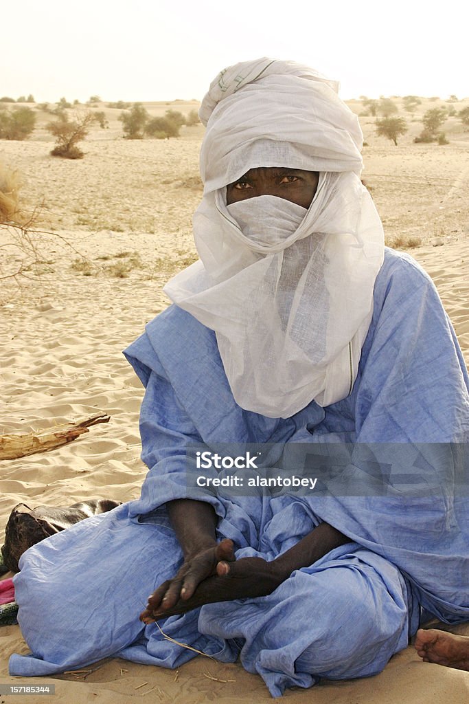 Tuaregue comerciante, Timbuktu, Mali, a África Ocidental - Royalty-free Tuaregue Foto de stock