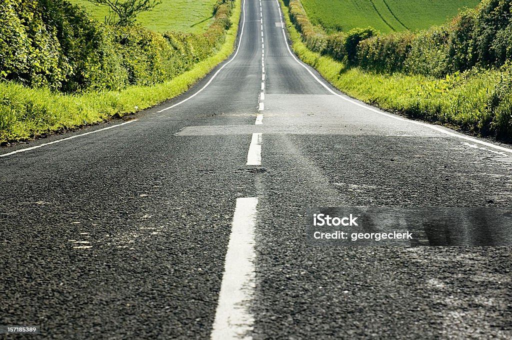 Gerade Downhill - Lizenzfrei Straßenverkehr Stock-Foto