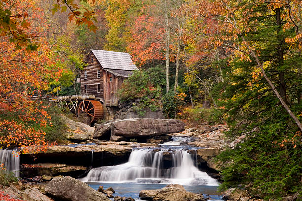 istock Autumn at Glade Creek Grist Mill, Babcock State Park 157185472