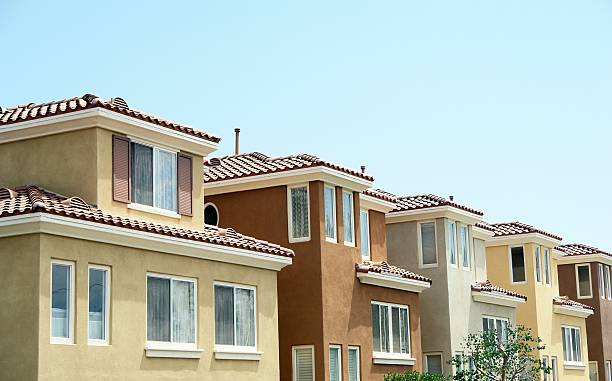 istock Colorful Condominium Homes 157185525