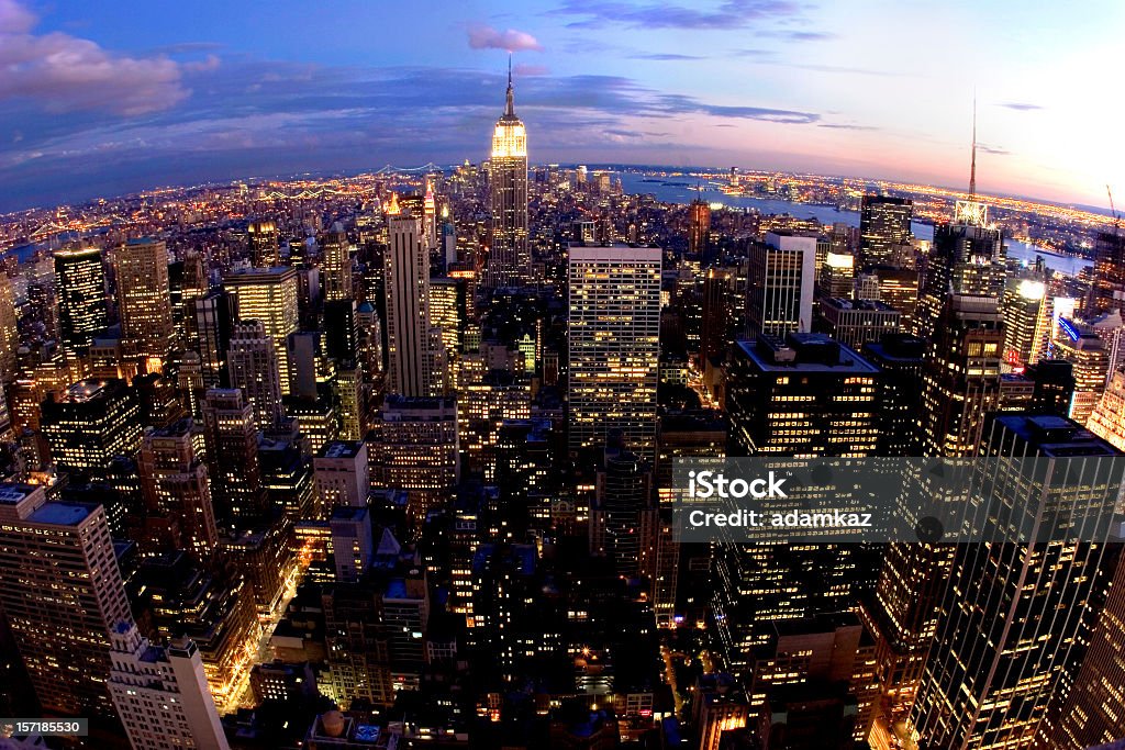 Na panoramę Nowego Jorku - Zbiór zdjęć royalty-free (Manhattan)