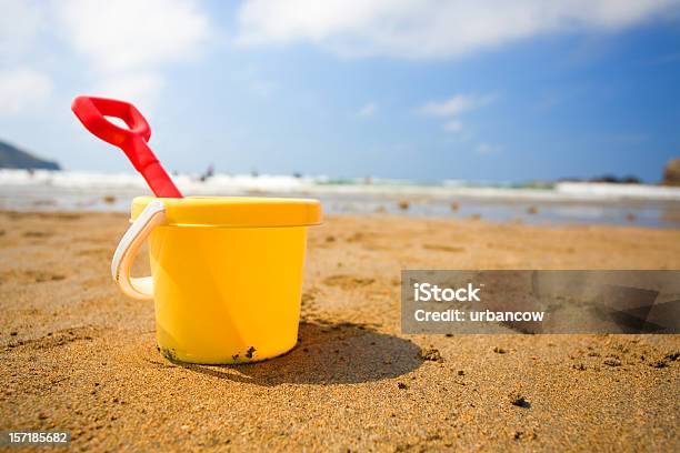 Bucket And Spade Stock Photo - Download Image Now - Beach, Sand Pail and Shovel, Bucket
