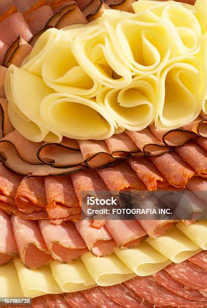 Cheese And Meat Variety Stock Photo - Download Image Now - Antipasto, Appetizer, Baked